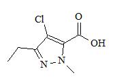 4-Chloro-3-ethyl-1-methyl-1H-pyrazole-5-carboxylic acid；
EMCA